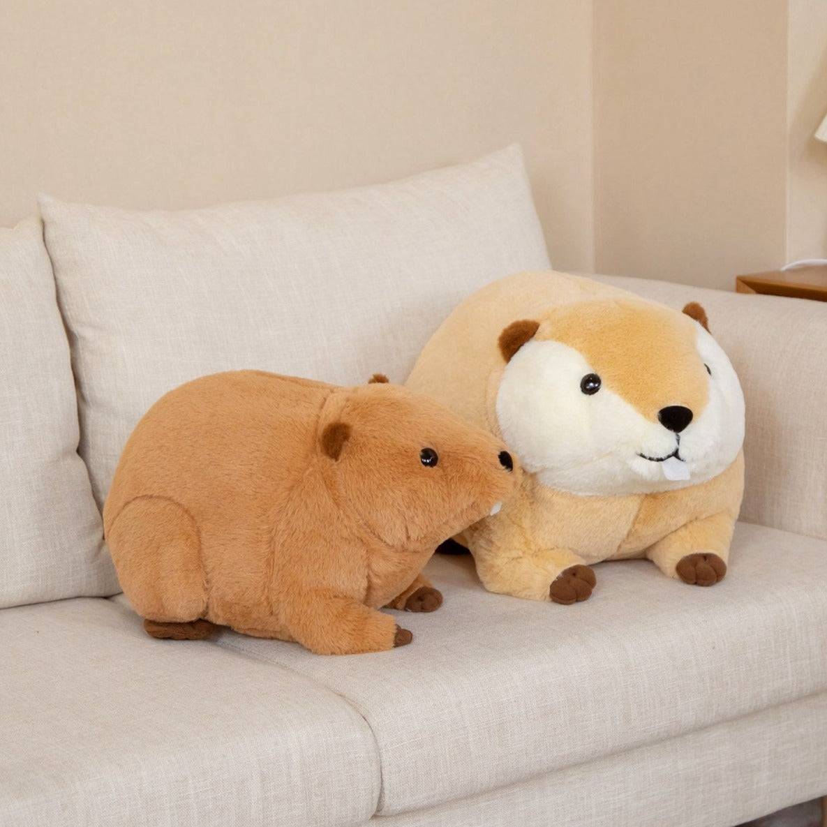 Billy & Willy the Fluffy Brown Beaver Plushie-Kawaii Dream