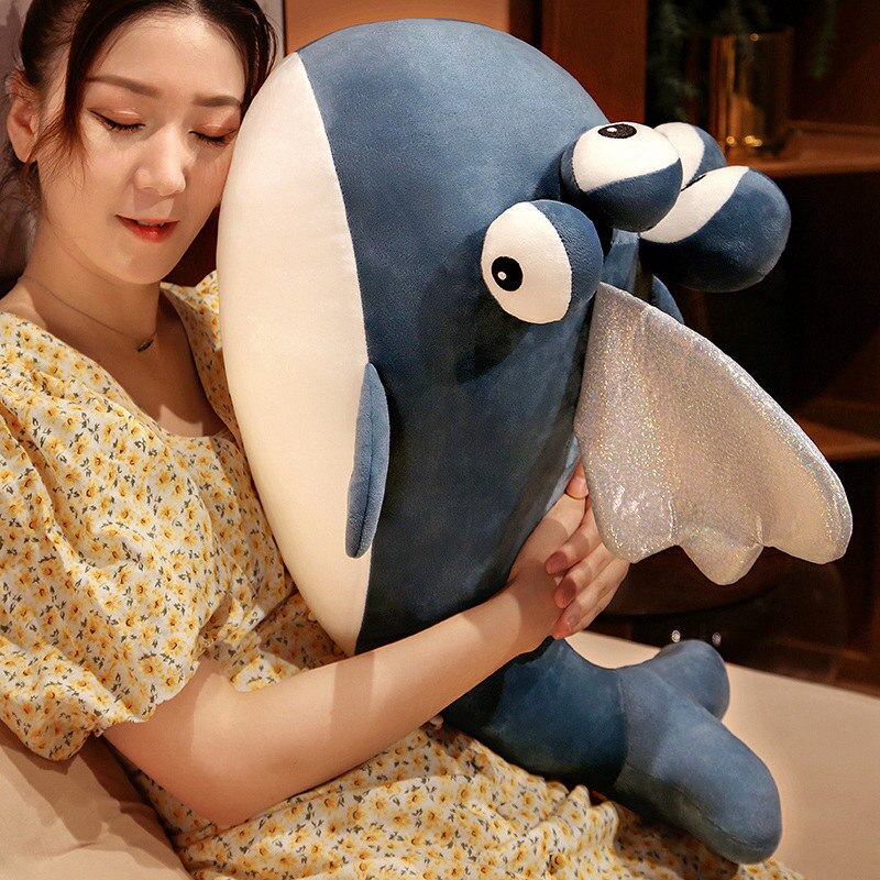 Blue Alien Whale with Wings Plushie-Kawaii Dream