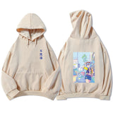 Blue Anime City Girl Unisex Kawaiies Hoodie-Kawaii Dream