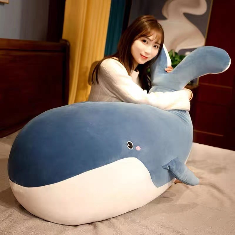 Blue Giant Kawaii Whale Plushie-Kawaii Dream