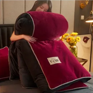 Blue Green Red Yellow Velvet 3 Pc Bedding Set-Kawaii Dream