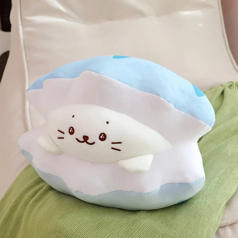 Blue Oyster White Seal Plushie-Kawaii Dream