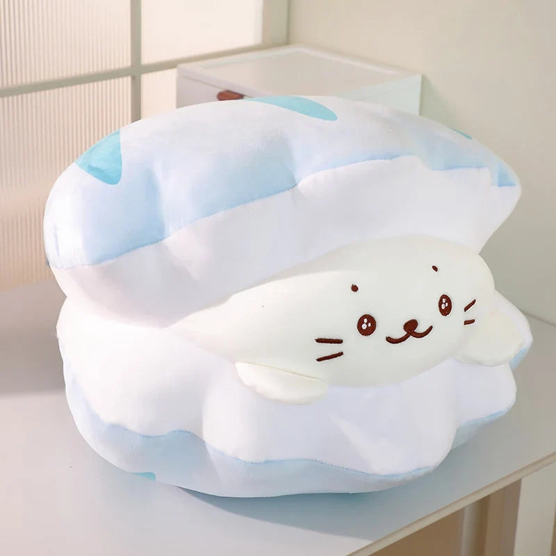 Blue Oyster White Seal Plushie-Kawaii Dream