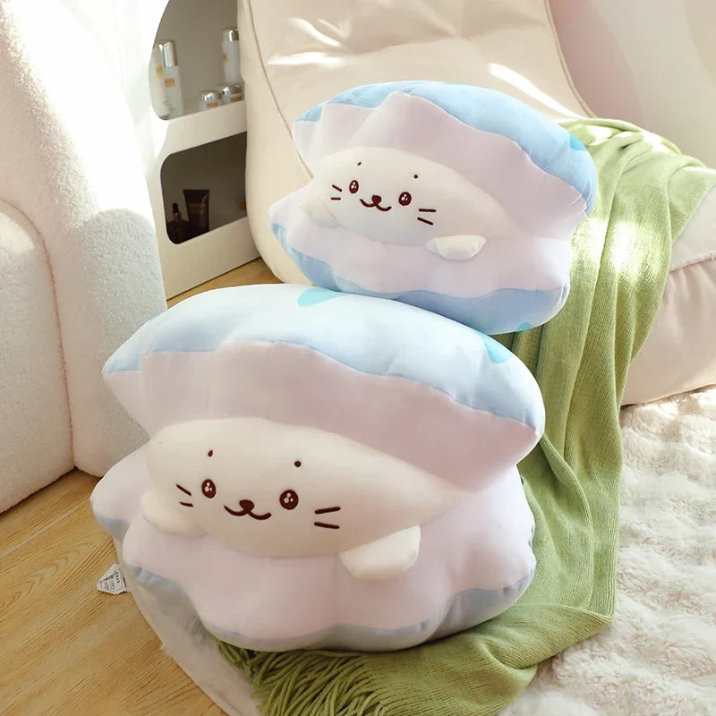 Blue Oyster White Seal Plushie-Kawaii Dream