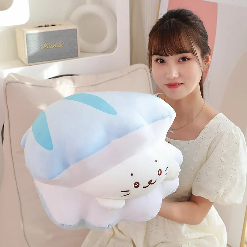 Blue Oyster White Seal Plushie-Kawaii Dream