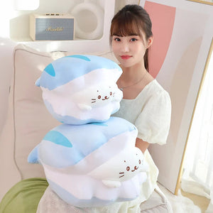 Blue Oyster White Seal Plushie-Kawaii Dream