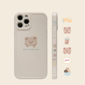 Boba Bear x Bubble Tea iPhone Case-Kawaii Dream