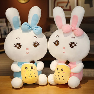 Boba Bunny Couple Plushies-Kawaii Dream