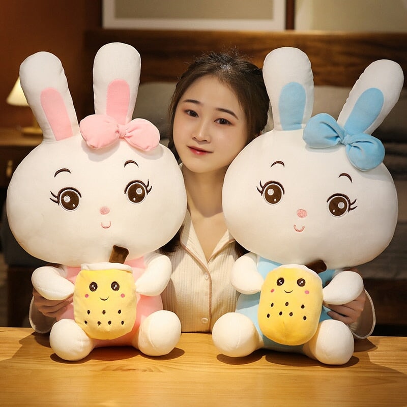 Boba Bunny Couple Plushies-Kawaii Dream