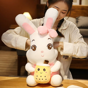 Boba Bunny Couple Plushies-Kawaii Dream