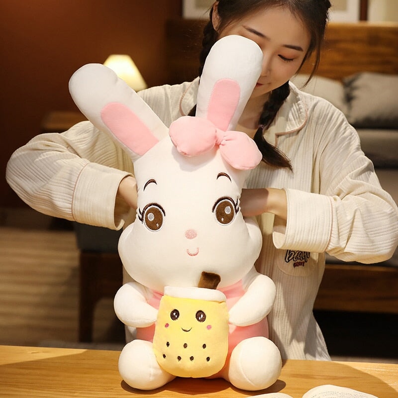 Boba Bunny Couple Plushies-Kawaii Dream
