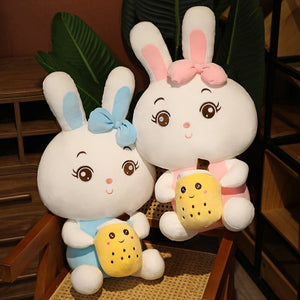 Boba Bunny Couple Plushies-Kawaii Dream