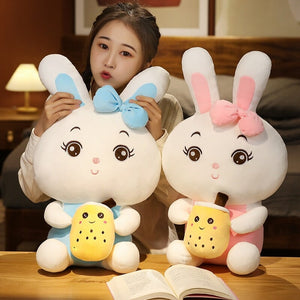 Boba Bunny Couple Plushies-Kawaii Dream