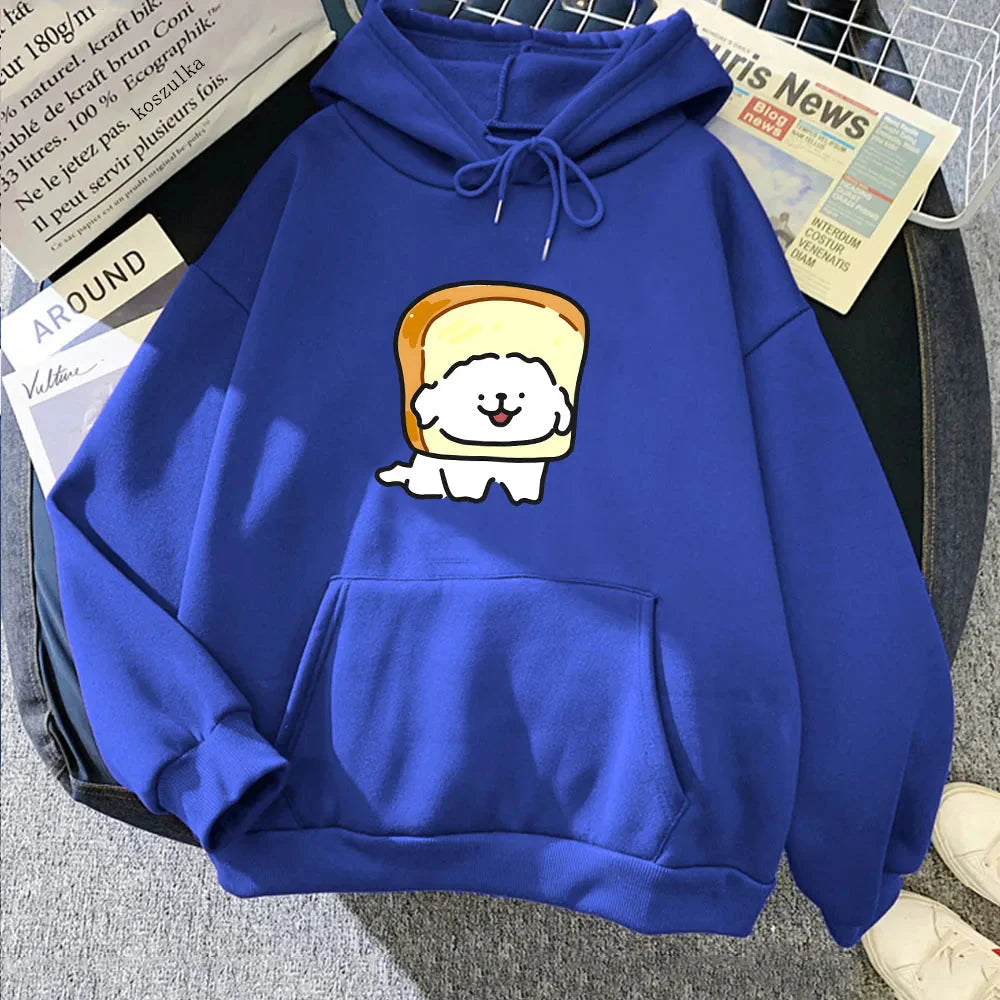 Bread Luckie the Dog Unisex Hoodie-Kawaii Dream