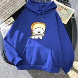 Bread Luckie the Dog Unisex Hoodie-Kawaii Dream
