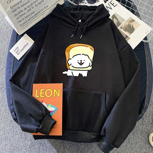 Bread Luckie the Dog Unisex Hoodie-Kawaii Dream