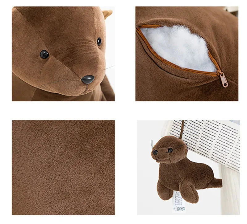 Brown Life-like Seal Plushies-Kawaii Dream