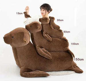 Brown Life-like Seal Plushies-Kawaii Dream