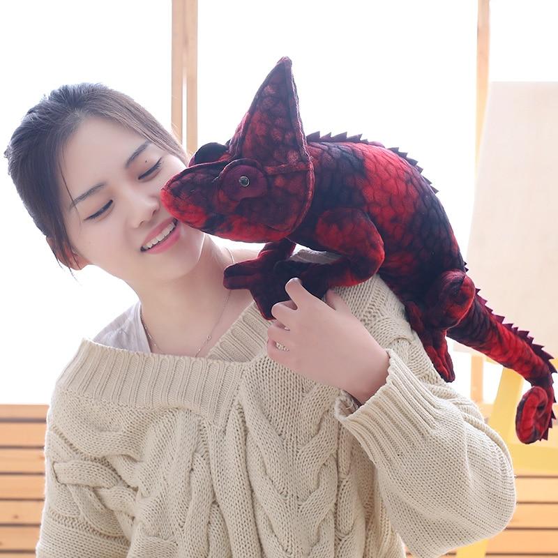 Brown & Red Chameleon Plush-Kawaii Dream