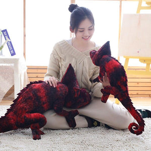 Brown & Red Chameleon Plush-Kawaii Dream