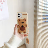 Brunch Bear iPhone Case with Charm-Kawaii Dream