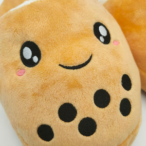 Bubble Tea Plush Slippers-Kawaii Dream