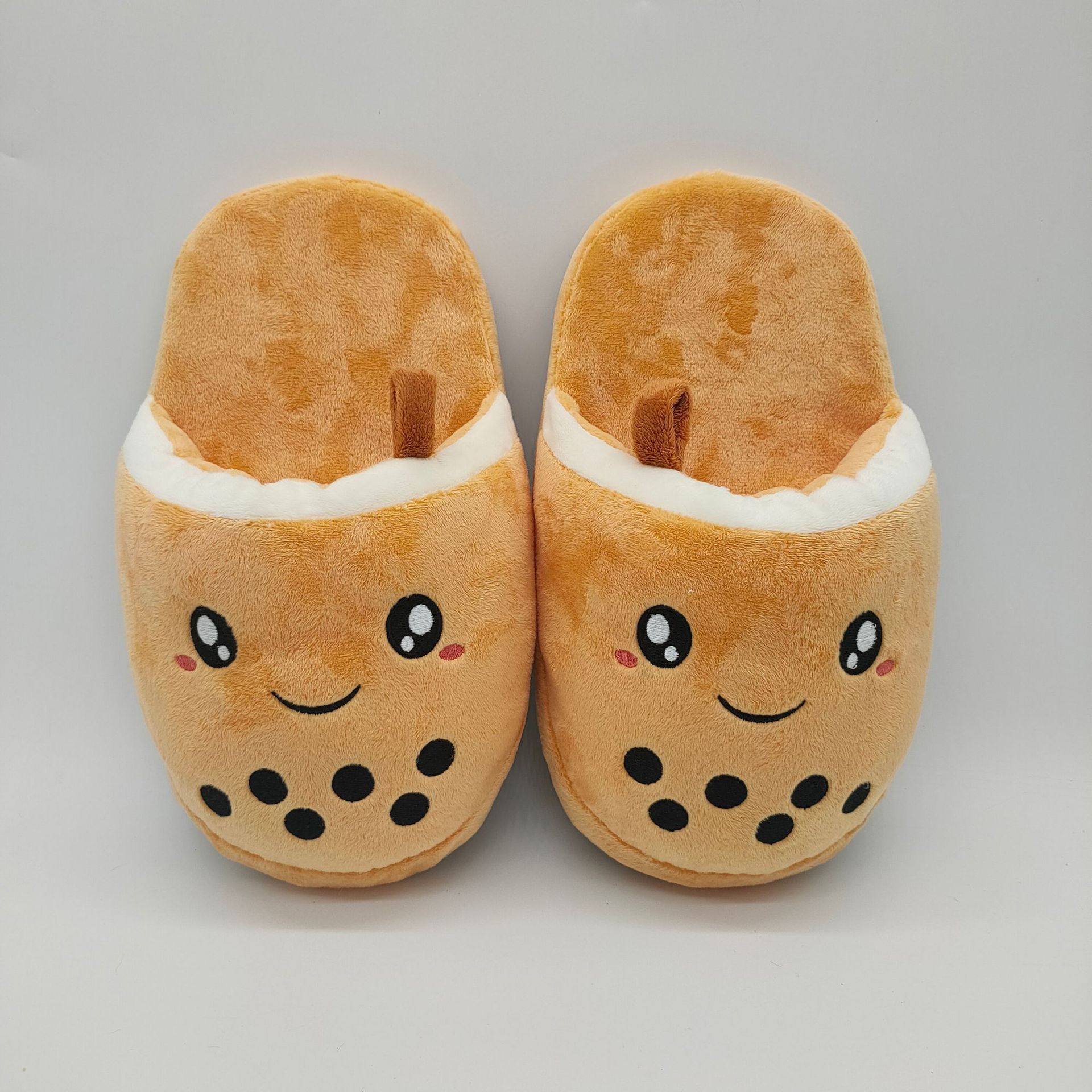 Bubble Tea Plush Slippers-Kawaii Dream
