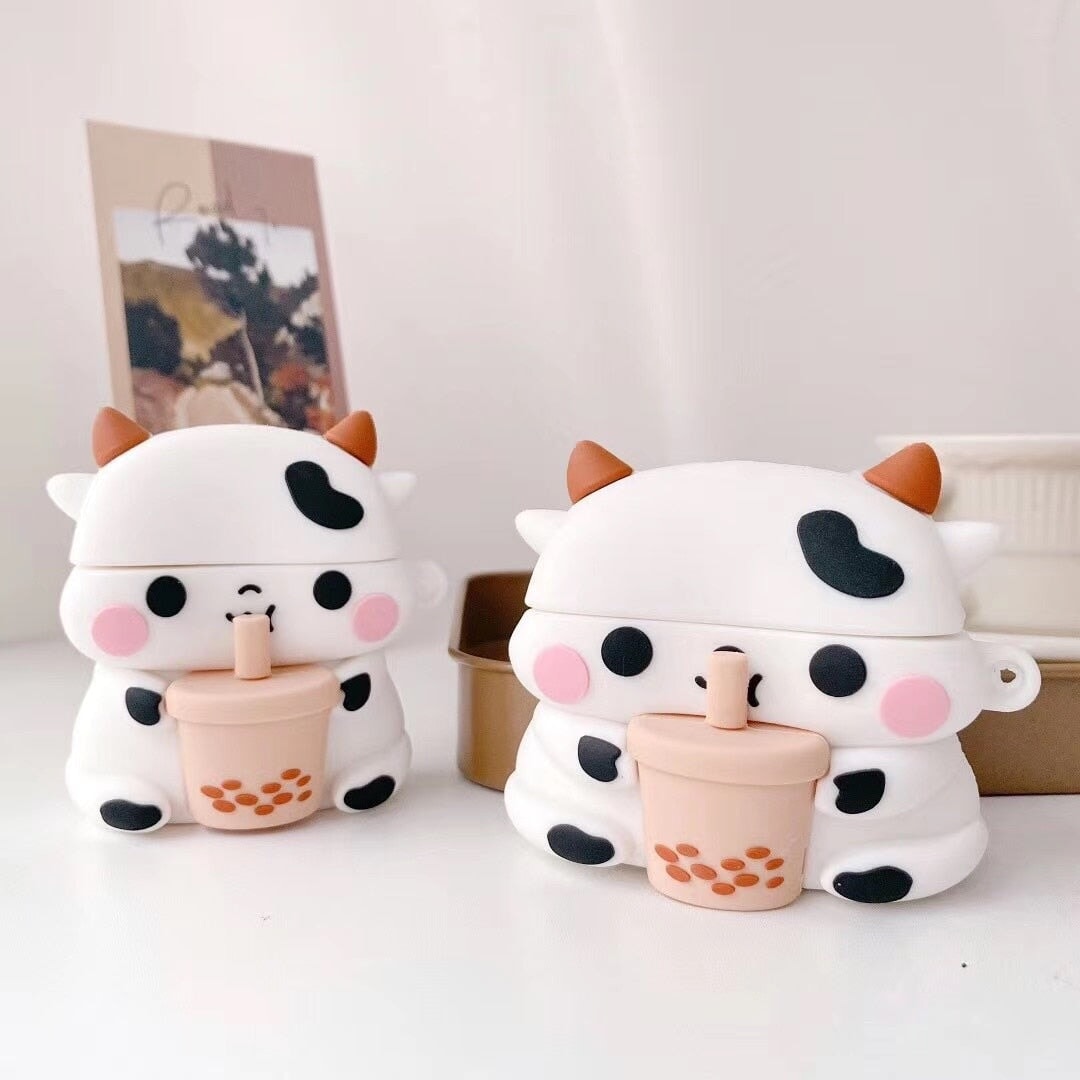 Bubbly Boba Cow Airpods Case (1&2&Pro)-Kawaii Dream