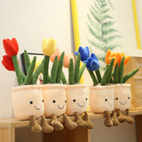 Bubbly Tulip Flower Pot Plush-Kawaii Dream