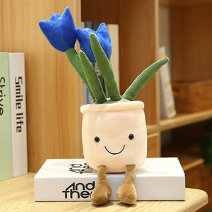 Bubbly Tulip Flower Pot Plush-Kawaii Dream