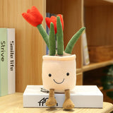 Bubbly Tulip Flower Pot Plush-Kawaii Dream