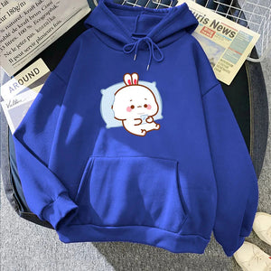 Bubu the Chilling Bunny Unisex Hoodie-Kawaii Dream