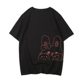 Bunny Bestie Selfie Cotton Women's Tee-Kawaii Dream