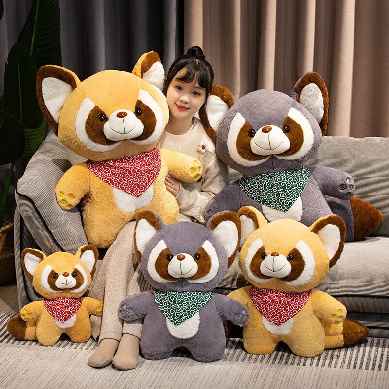 Bushy and Buster the Raccoon Plushies-Kawaii Dream