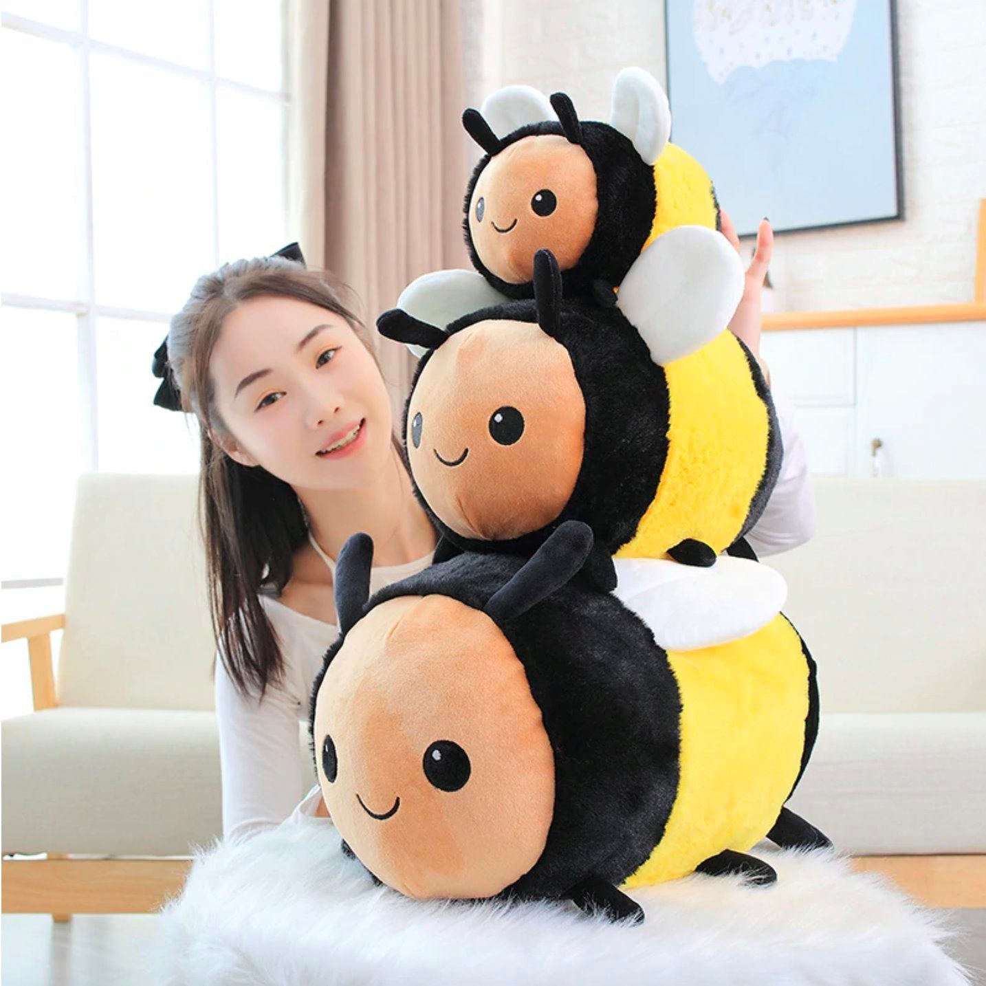Busy Bugs Ladybird Bumblebee Plushies-Kawaii Dream