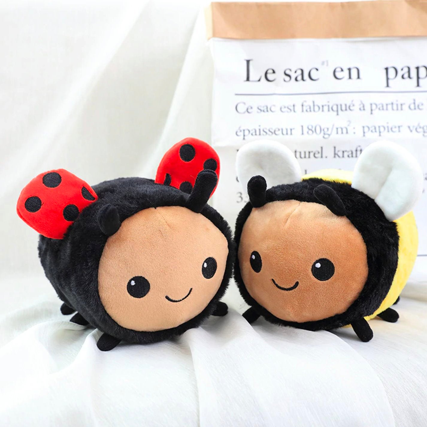 Busy Bugs Ladybird Bumblebee Plushies-Kawaii Dream