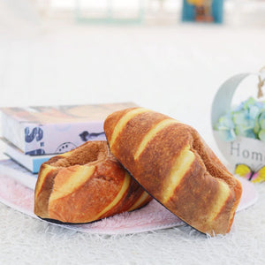 Butter Bread Plush Slippers-Kawaii Dream