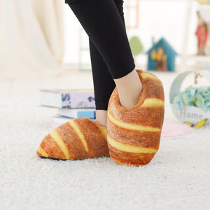 Butter Bread Plush Slippers-Kawaii Dream