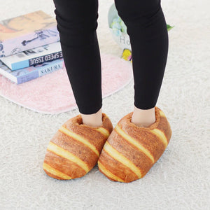 Butter Bread Plush Slippers-Kawaii Dream