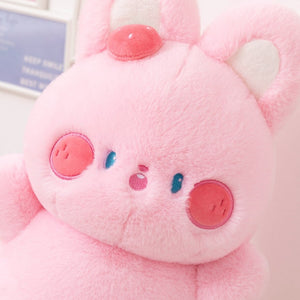 Buttons the Fluffy Pink Bunny Plushie-Kawaii Dream