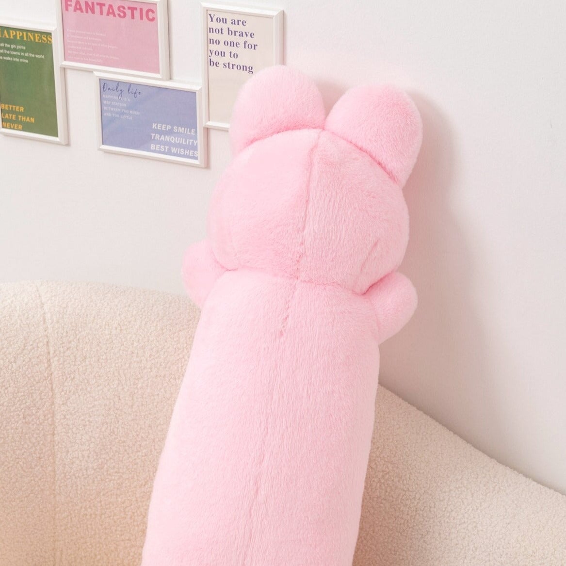 Buttons the Fluffy Pink Bunny Plushie-Kawaii Dream