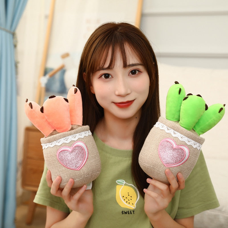 succulent plant plush Cactus Succulent Pot Plant Plushie