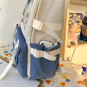 Canvas Kekemi Bear Friends Backpack-Kawaii Dream