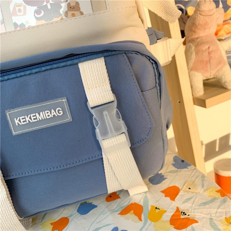 Canvas Kekemi Bear Friends Backpack-Kawaii Dream