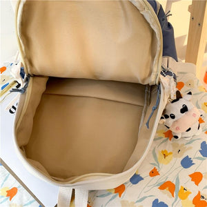 Canvas Kekemi Bear Friends Backpack-Kawaii Dream