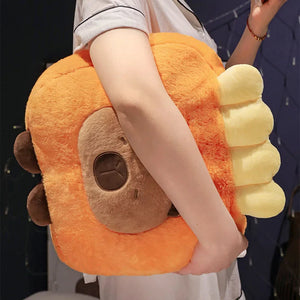Capybara Chips Toastie Bread Hamburger Plushie Pillows-Kawaii Dream