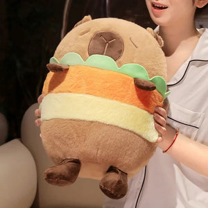 Capybara Chips Toastie Bread Hamburger Plushie Pillows-Kawaii Dream