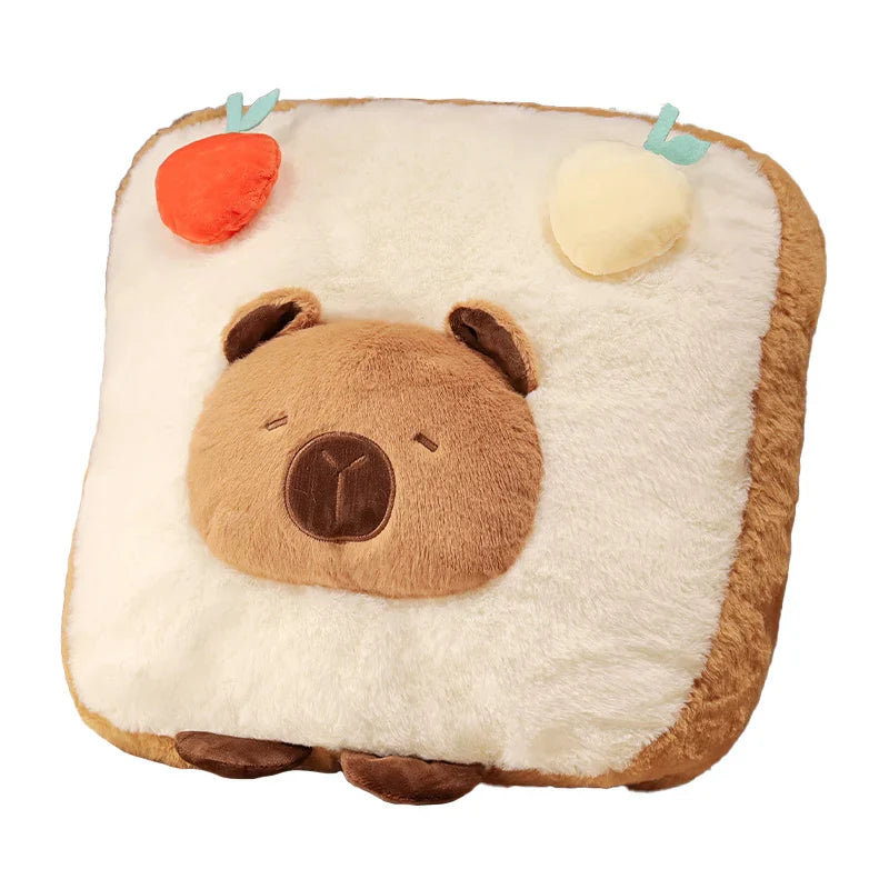 Capybara Chips Toastie Bread Hamburger Plushie Pillows-Kawaii Dream