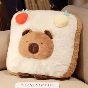 Capybara Chips Toastie Bread Hamburger Plushie Pillows-Kawaii Dream