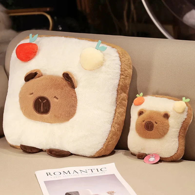 Capybara Chips Toastie Bread Hamburger Plushie Pillows-Kawaii Dream